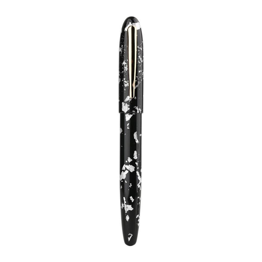 ! Pluma estilográfica Moonman M8 hecha a mano de resina para celuloide, hermoso de escritura, patrones de pluma moderna, hoja de Metal con convertidor H1S8: B