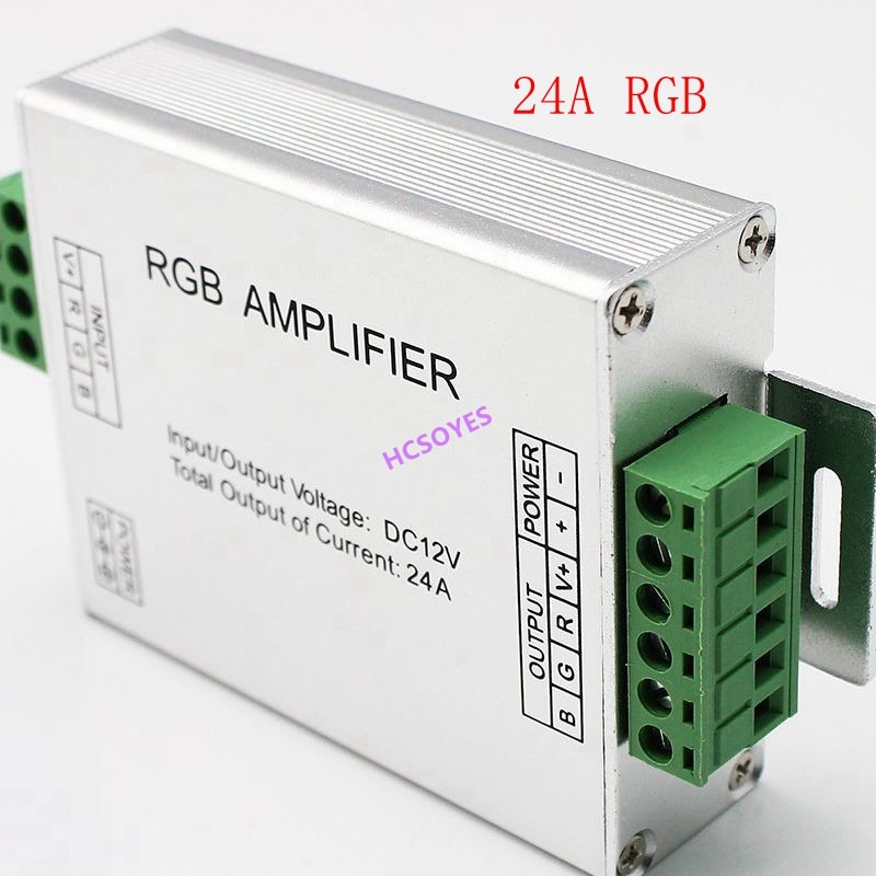 Led RGB/RGBW/RGBWW RGB+CCT Amplifier DC12V 24V 12A/15A/24A/30A RGBWC Led Strip Power Repeater light controller