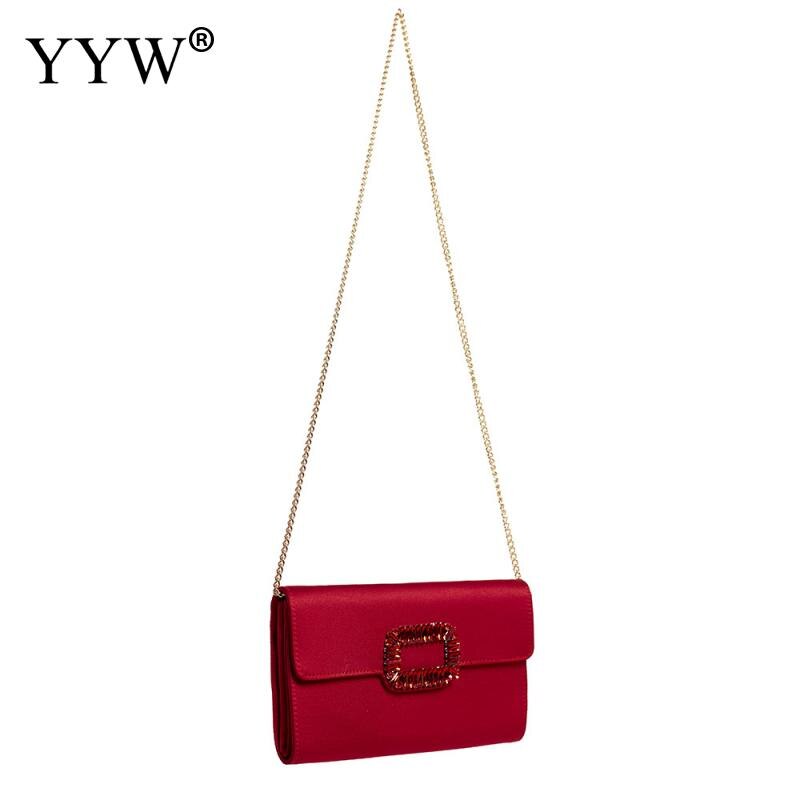 Lila Handtasche Frauen Strass Pochette Femme Kupplung Taschen Für Frauen Klappe Mini Abend Party Taschen Handtasche Kupplungen Mit Kette: red