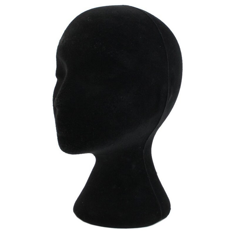 Polystyrène mousse femme tête modèle perruque chapeau lunettes affichage styromousse mousse Mannequin cheveux casque support présentoir: B