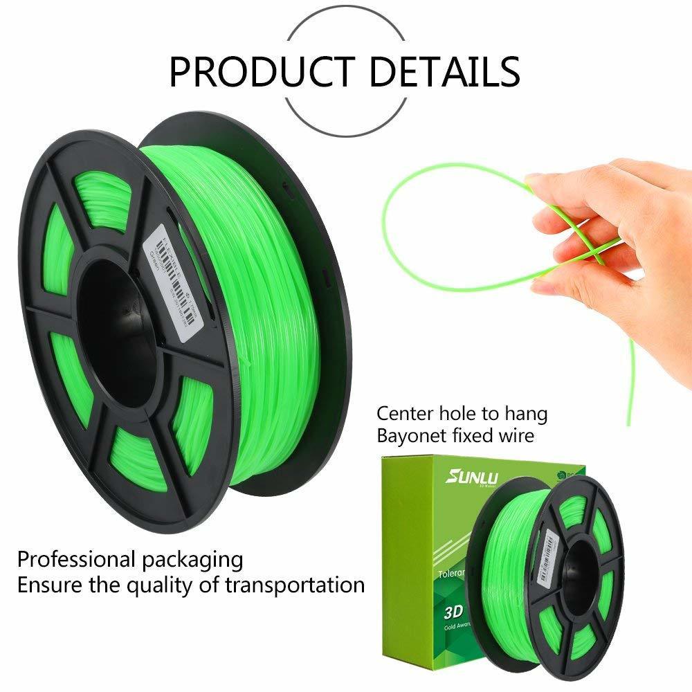 TPU flexibel Filament Für 3D Drucker 1,75mm Gute Für Druck freundlicher Schuhe Und Spielzeug SUNLU Hohe Quanlity TPU flexibel Filament