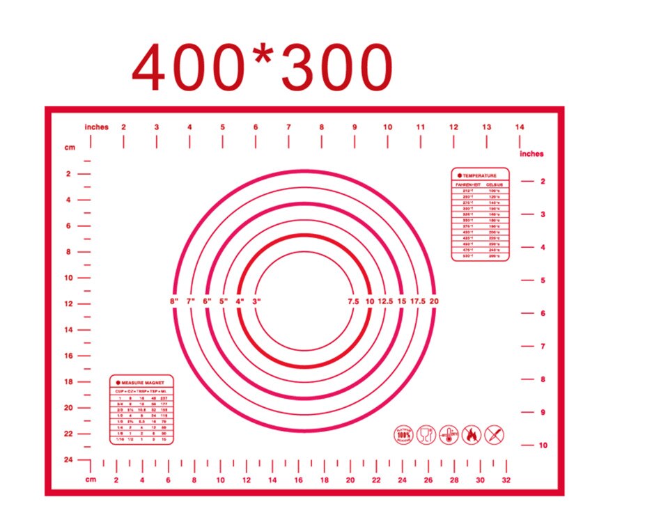 Nonstick Silicone Baking Mat Rolling Dough Mat Oven Liner Cookie Baking Sheet Baking Liner Mat Tools H111