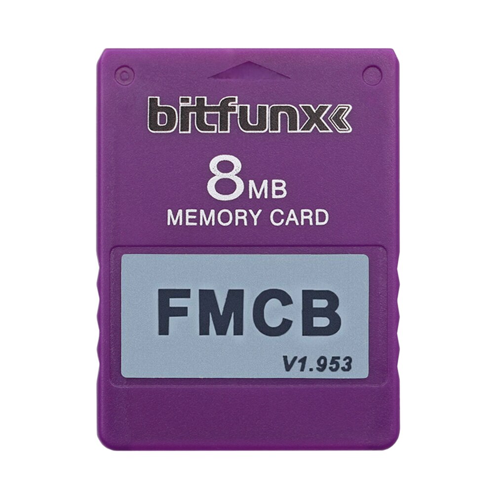Memory Card Game Consolas Accessories Game Memory Card for Sony PS2 Playstation 2 FMCB McBoot Free MC Boot v1.953: Purple 8MB