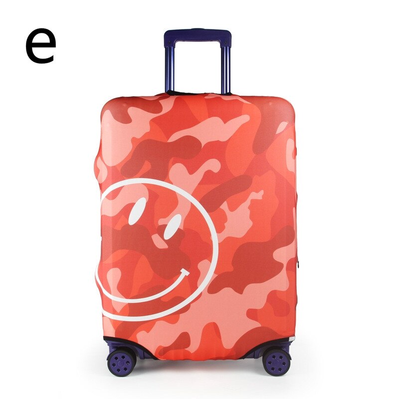 Flower Travel Luggage Protective Cover Thicker Elastic Fabric Colorful Trolley Suitcase Cover For 18-32 inch: e / XL