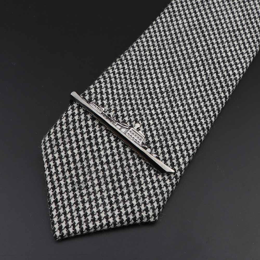 Mand ny slips clip mand bar afslappet cykel blad slips clips #39 rustfrit stål smykker herretøjstilbehør: 17