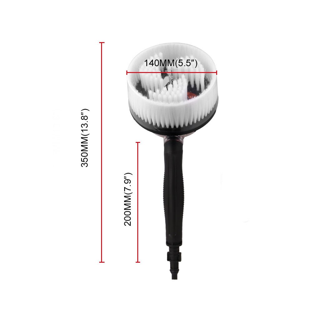 Roterende Ronde Borstel Water Schoonmaken Wassen Borstel Voor Karcher K2-K7 Modles Hogedrukreiniger Ronde Roterende Wassen Borstelkop Tool