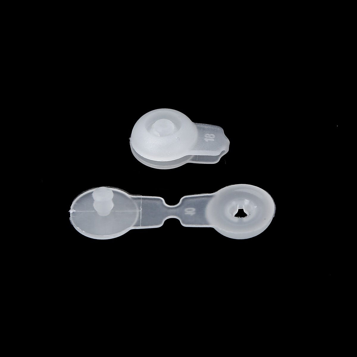 100 Wristbands Locking Snaps Disposable Single Snap Buttons Set Plastic Conjoined Fixed Buckles Wrist Band Fasteners Accessories