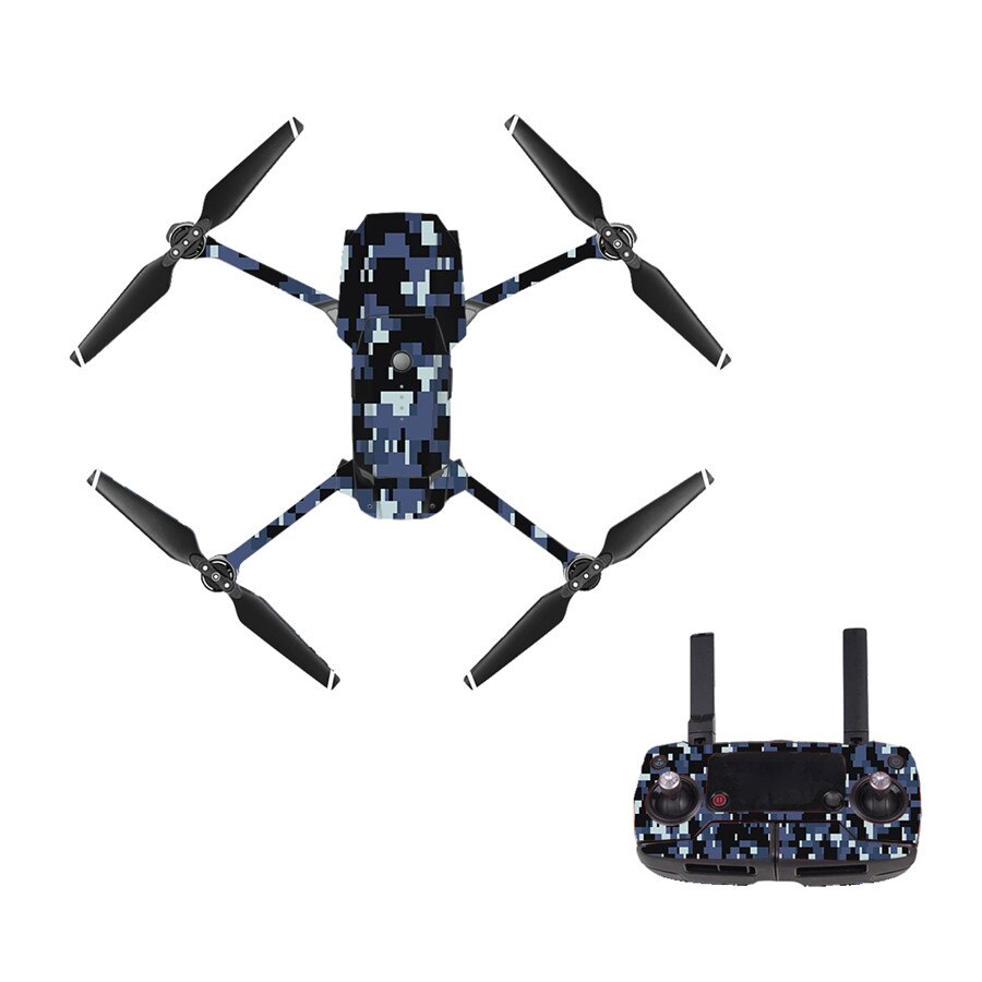 Calcomanía de camuflaje de 17 estilos para Dron DJI Mavic Pro, control remoto, 3 baterías, película de protección: Style 39