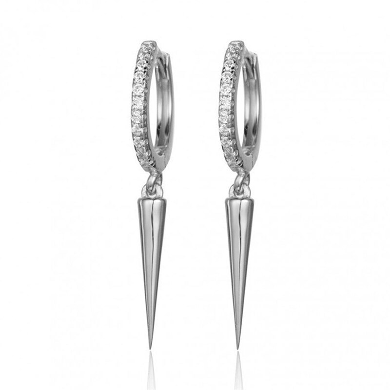 Roxi Koper Wit Zirkoon Stone Oorringen Voor Vrouwen Meisjes Zomer Sieraden Oorbel Ster Cross Klinknagels Huggie Oorbellen Pendientes: 6
