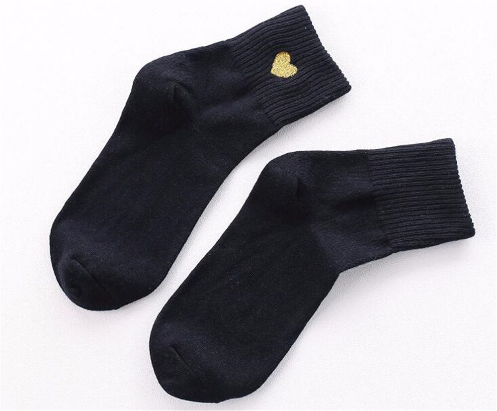 Socks Woman Spring Socks Girls Cotton Color Novelty Women Cute Heart Casual Funny Socks B628: color 4