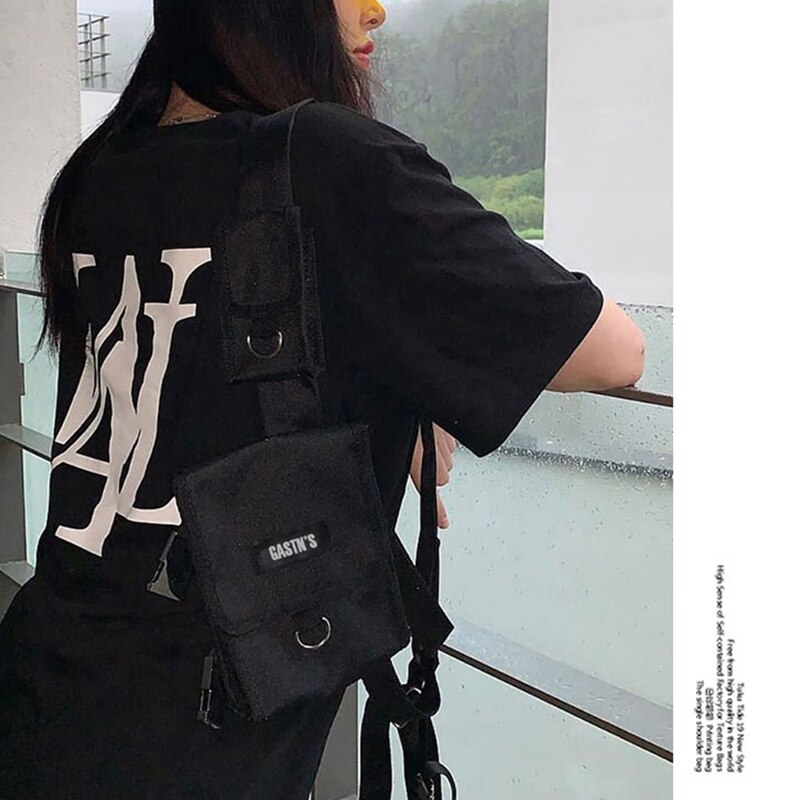 Tide Cool Couple Chest Bag Waist Pack Vest Streetwear Bag Street Chest Bag Casual Shoulder Messenger Bag