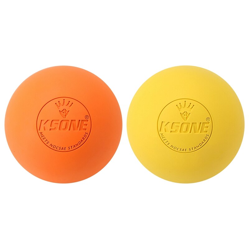 Ksone 2 stück massageball 6.3cm faszienball lacrosseball muskelentspannung schmerzlinderung tragbarer physiotherapieball 6 & 1: Default Title
