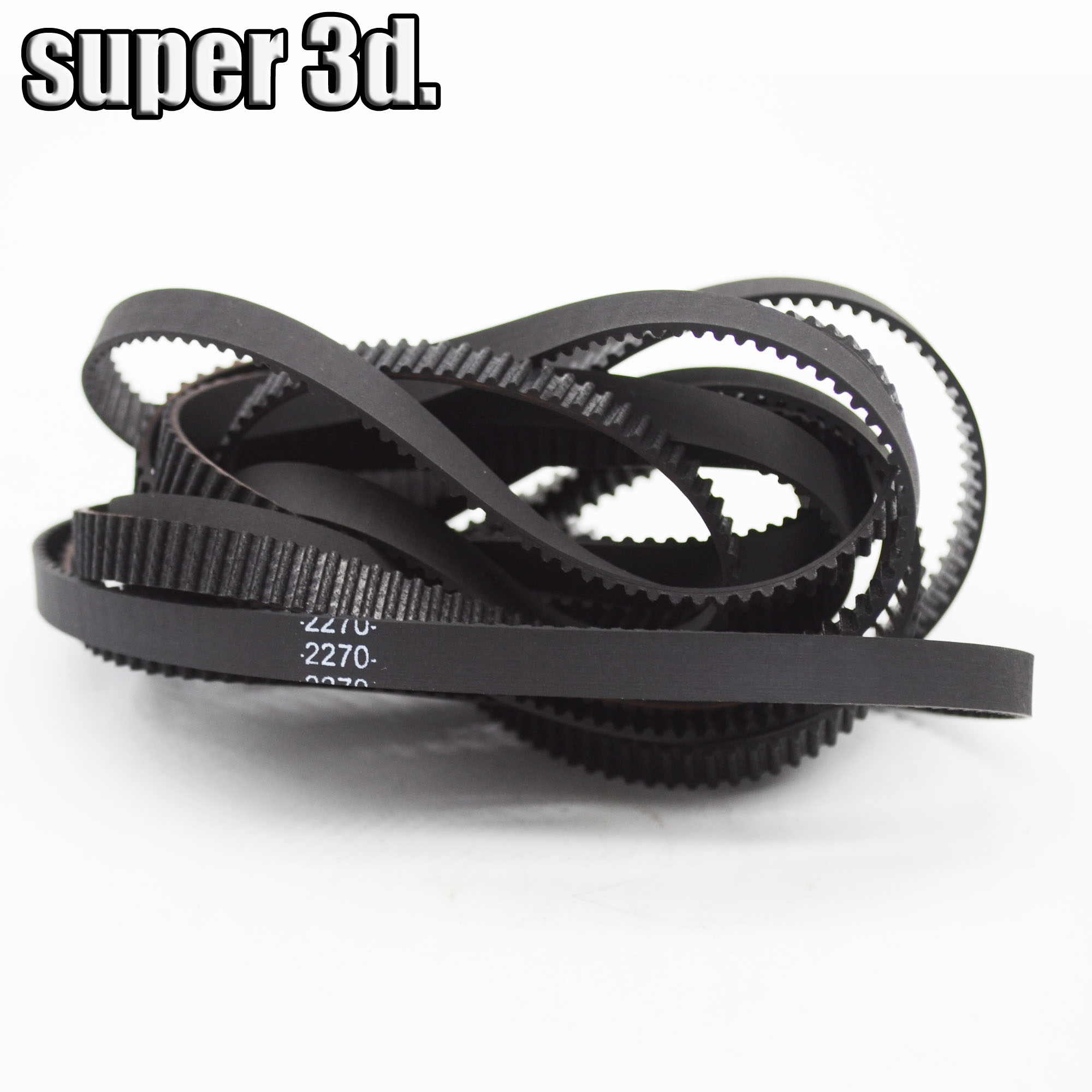 3D Printer 2GT/GT2 Closed Loop Timing Belt Rubber Length 160/188/200/600/610/810/976/2270mm for 6mm Pulley 3D Printer Parts