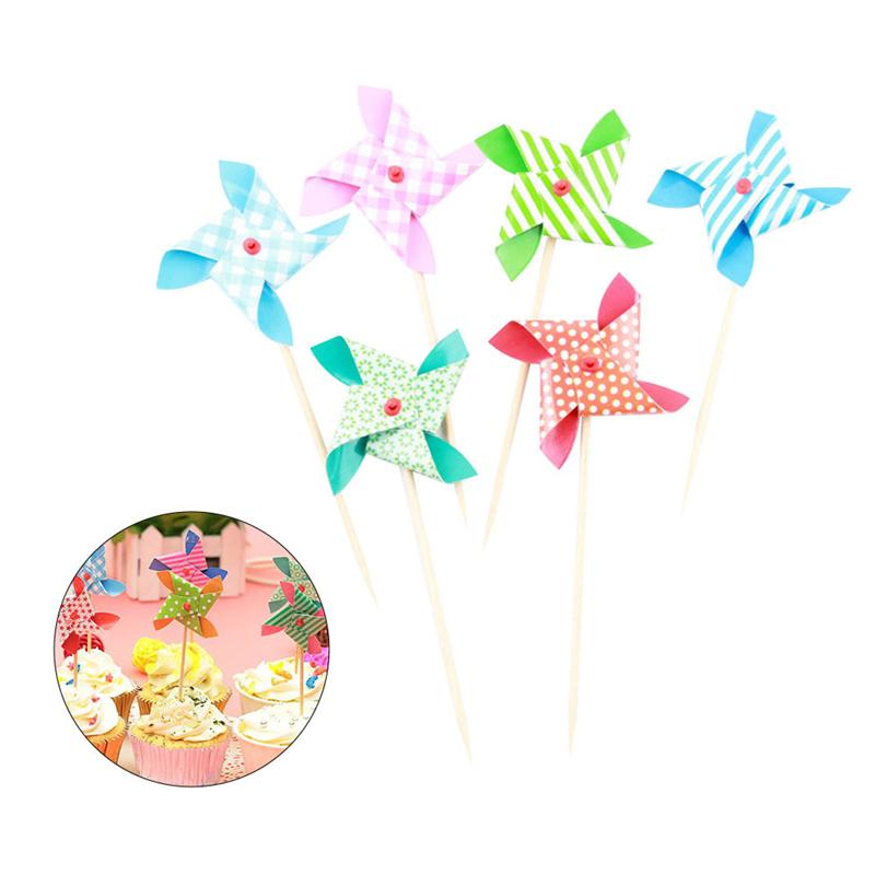 18 stk dejlig mini plast vindmølle pinwheel vind spinner børn legetøj have græsplæne fest dekor legetøj til drenge piger baby