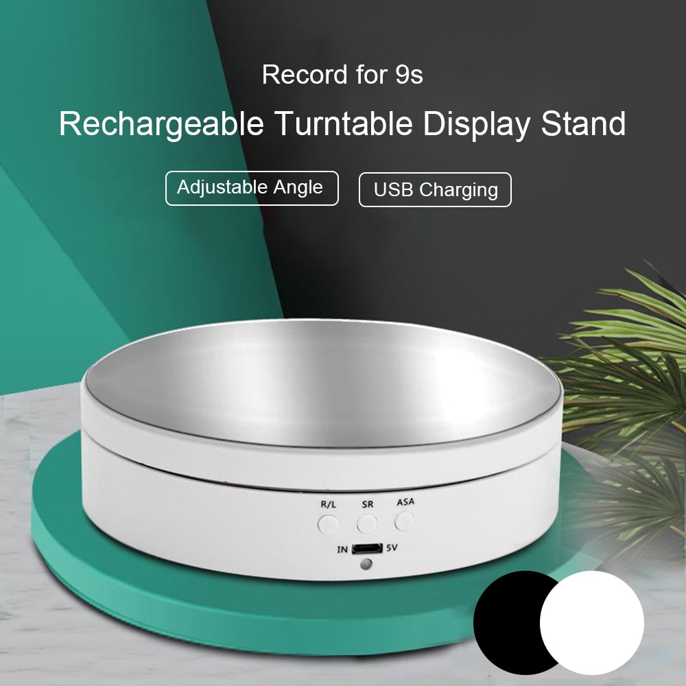 Base de exhibición de productos, plato giratorio eléctrico de 360 grados para fotografía, plataforma giratoria automática, perfecta