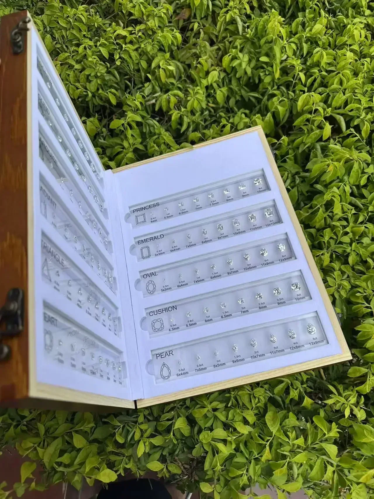 Grade Tester Tools Gemstones Diamond Tools Size Reference Color Clarity Shape Master Stone Set For Jewelry MakingHMJ