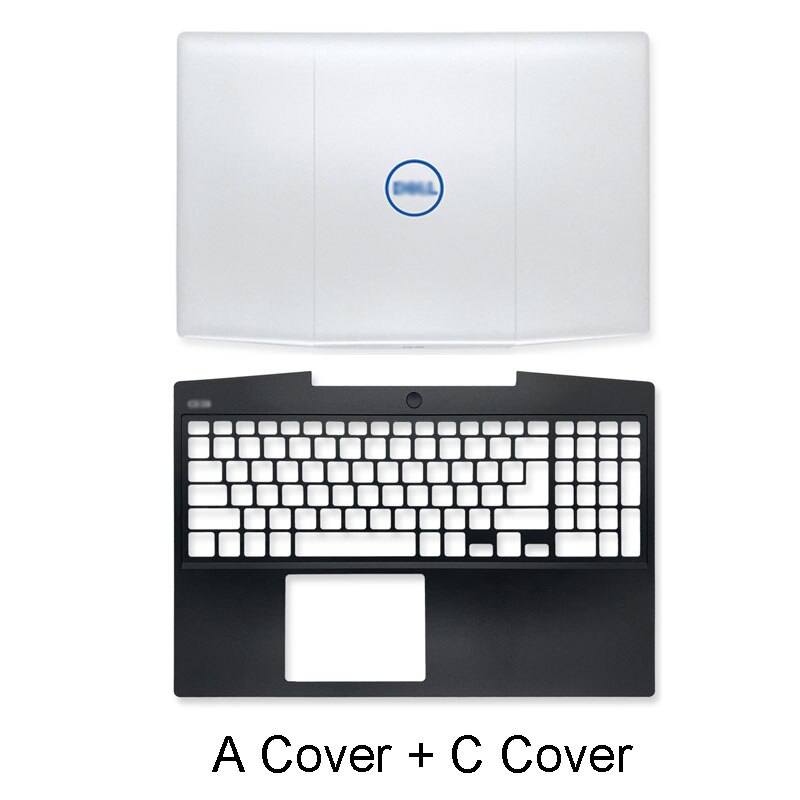 Laptop LCD Back Cover For Dell G3 3590 Series A B C D Top Cover Front Bezel Palmrest Bottom Case Hinges White 03HKFN: A C Cover
