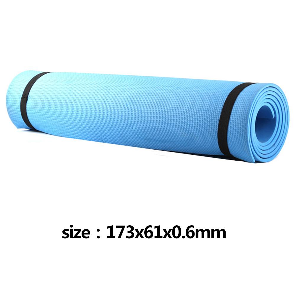 1730x610x4mm EVA Yoga Mat All Purpose Non-Slip Environmental Gymnastic Pilates Exercise Mat: blue 2