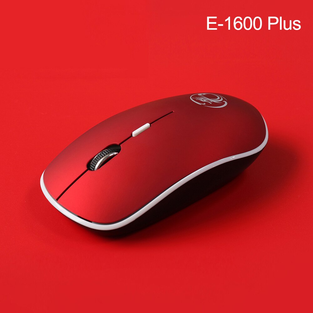 Souris sans fil USB souris d'ordinateur Mini souris ergonomique souris optique silencieuse PC souris 2.4GHz économie d'énergie bureau Mause pour ordinateur portable: Red