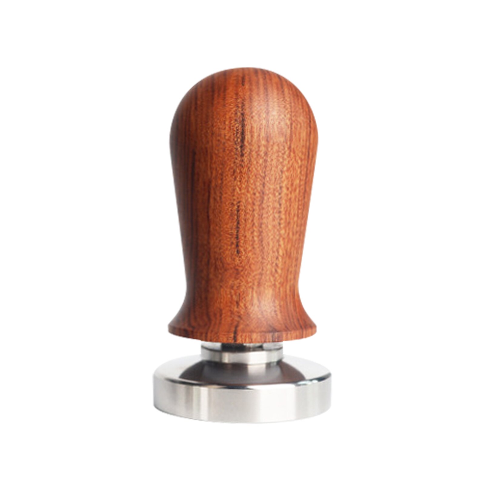 Calibrated Tamper Coffee Press Tool, 51/53/58mm Coffee Tamper with 304 Stainless Steel Base & Solid Wood Handle: Brown  / 51mm