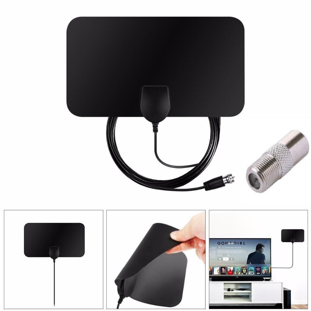 KEBIDUMEI-antena área HD de TV digital 4K 25DB, con euroenchufe y potenciador a 50 millas, activa en interiores y con plano