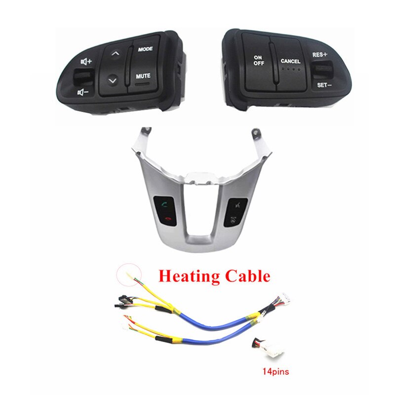 Russian warehouse for Kia Sportage SL steering wheel button telephone sound with backlight: button-fram-heating
