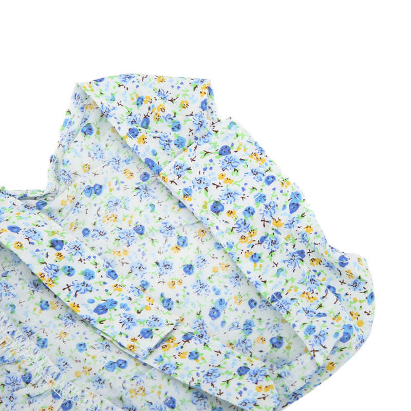 zwierzę domowe princeska strój zwierzaka kwiatowy wzór cienki oddychający stylowy na imprezę na co dzień