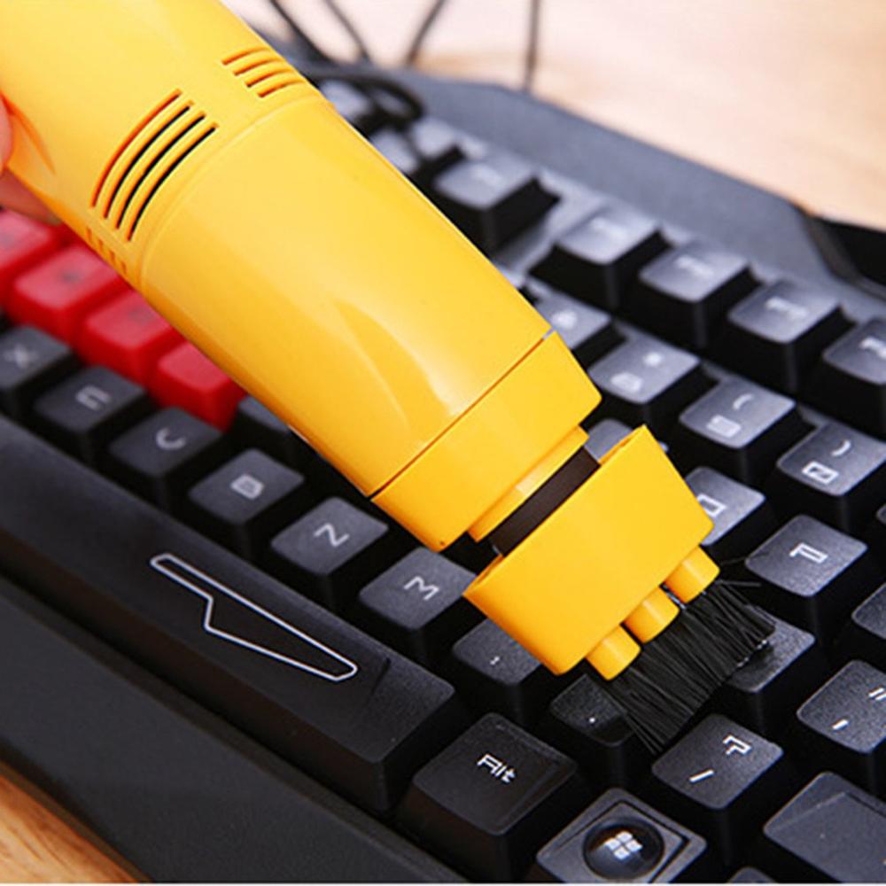 Usb-computertoetsenbord, stofzuiger, klein formaat, mini-stofzuiger voor pc, laptop, desktop, verwijder stof, borstel, thuiskantoor, bureau