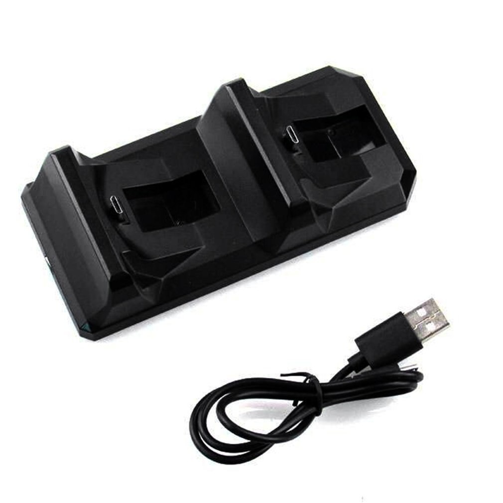 Cargador USB con soporte doble para controlador PS4 carga rápida para controlador y lo más