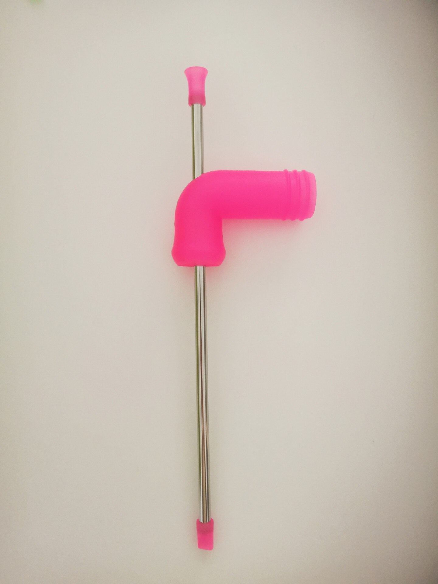 1PC piwo Snorkel słomy piwo Bong lejek Slammer podwójne Snorkel picia na piwo do baru narzędzia festiwale Party dozownik Y1F5: A-pink