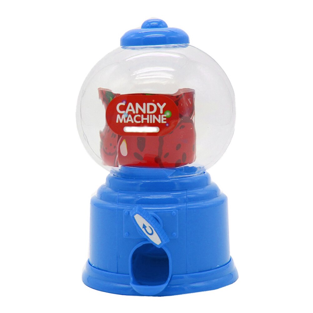 Máquina dispensadora de dulces para niños, Mini dispensador de chicles, hucha, juguetes para niños, QJ888: Azul