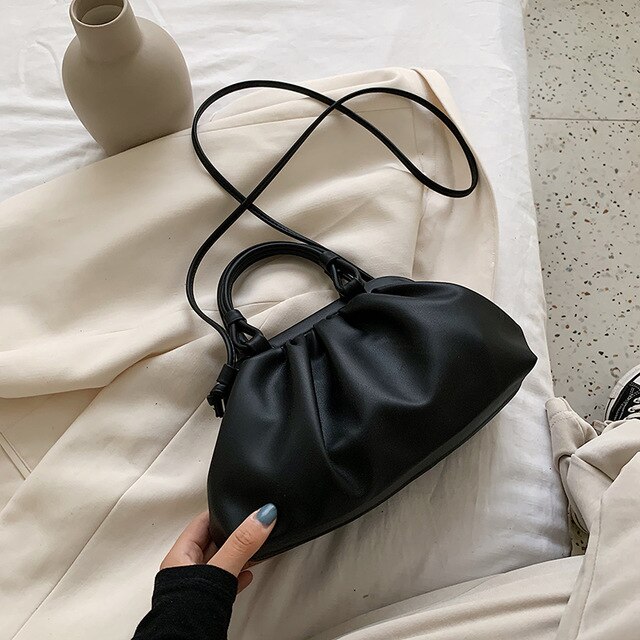 Cuoio DELL'UNITÀ di ELABORAZIONE piccolo Borsa Con Tracolla Per Le Donne 2020 di Spalla della signora Borse Da Viaggio Femminile Croce Corpo Borsa Elegante Sacchetto di Mano: Black big