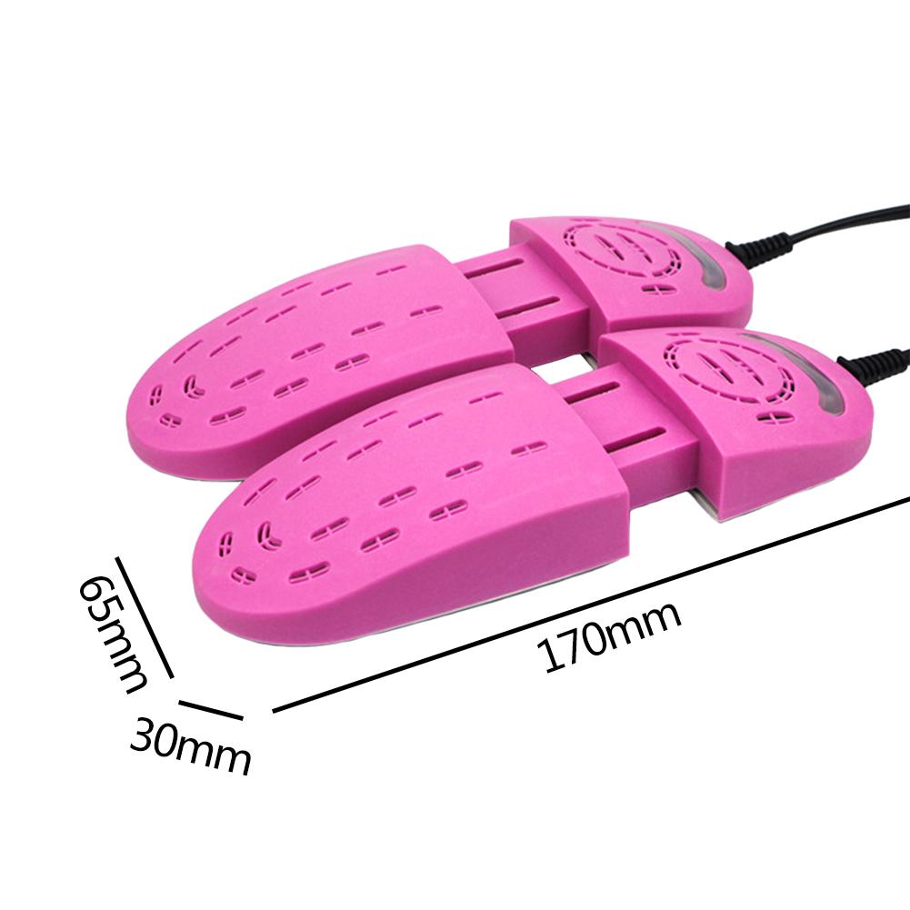 Ptc Ultraviolet Schoenen Droger 12W Dual-Core Verwarming Intrekbare Ontvochtiger Sterilisator Drogen Deodorant Warmer Heater: D2 Pink / VS