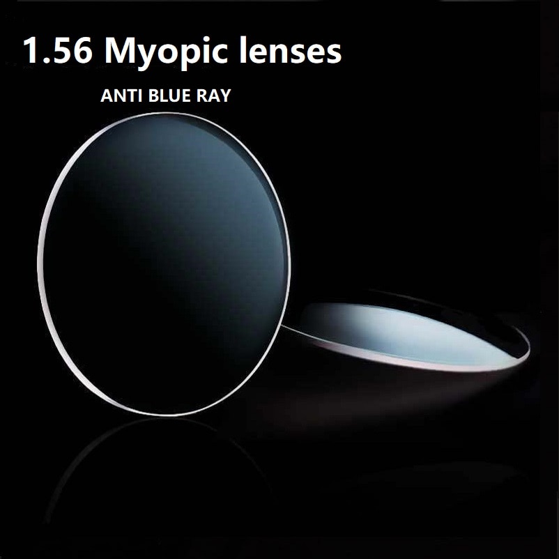 1.56 aspheric anti blue ray myopia prescription eyeglasses lenses Mobile phone computer goggles optical anti blue light glasses