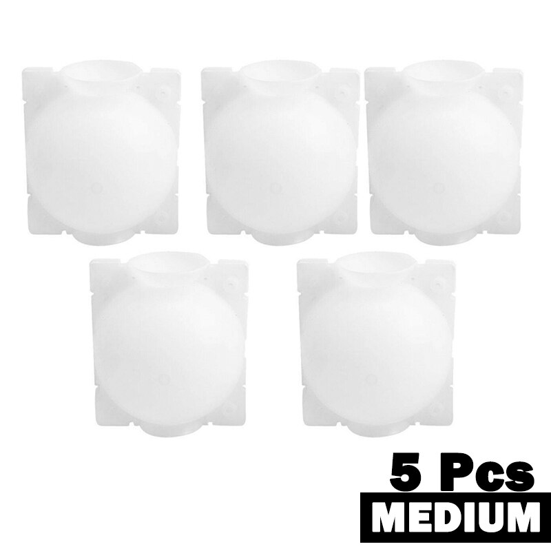 Protector de cultivo de plantas, contenedor de bolas de propagación de raíz de plantas, caja de injerto a raíz de jardín al aire libre: WHITE-5-M