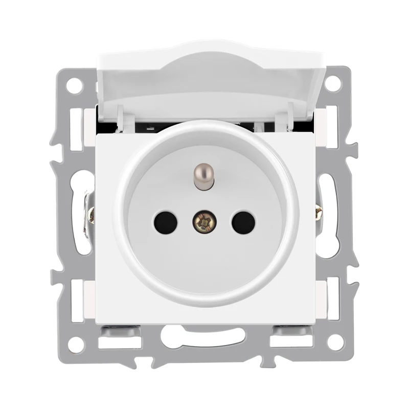 NYWP-wall mount module diy European standard white glass panel power socket switch button, hdmi, free combination of functions