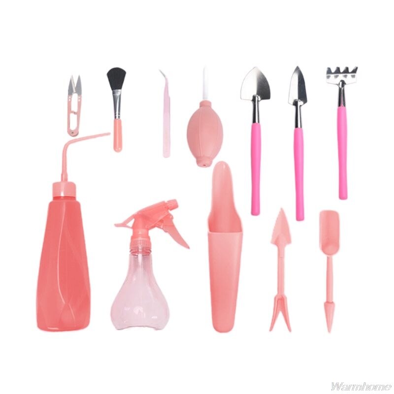 Mini Garden Tools Sets Succulent Plants Bonsai Miniature Planting Flower Gardening Tools Combination F22 21