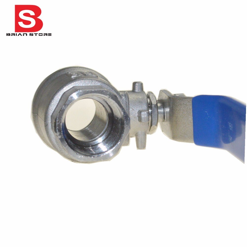 Hun lige lukket fuld porte 304 rustfri stål kugleventil