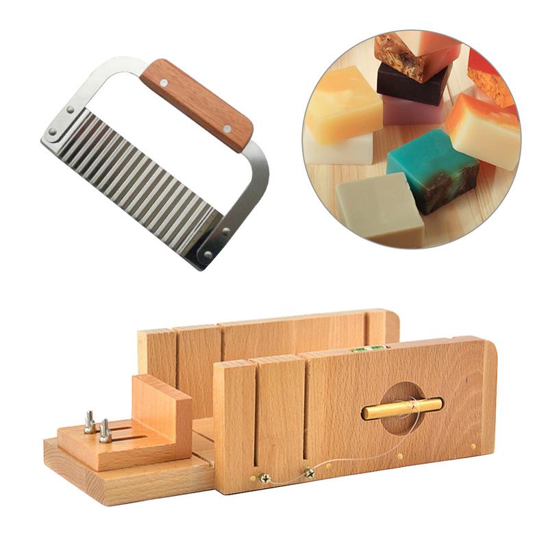 Cortadora de molde de jabón con ranura para jabón hecho a mano línea de corte NIVEL DE haya cortador ondulado multipropósito DIY accesorios de jabón