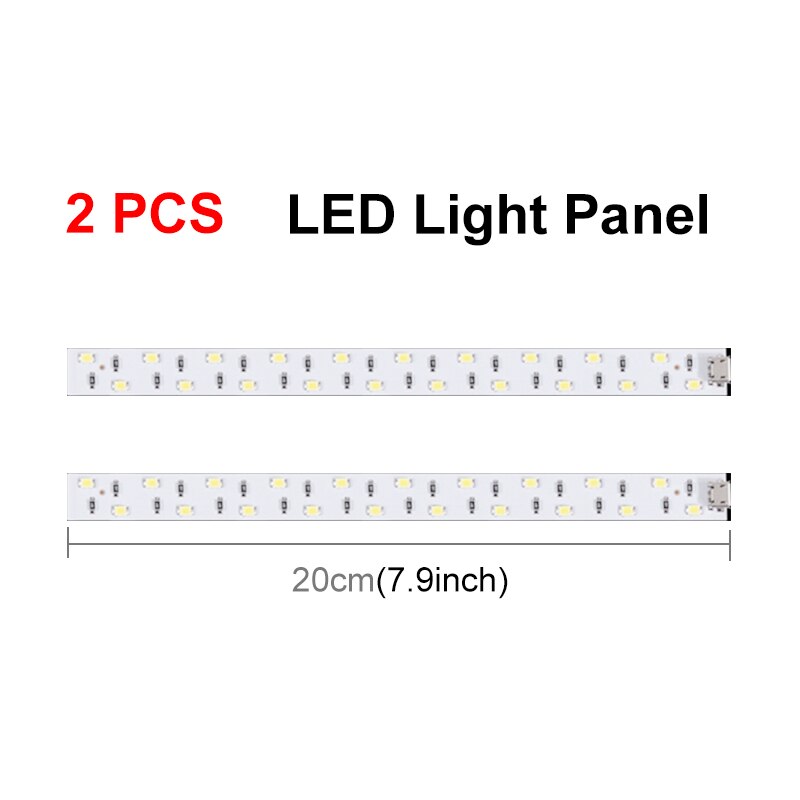 PULUZ Photobox Mini Cameras For Photography Softbox Studio Folding Lightbox Kit Portable Shooting Light Tent with 6 Backdrops: Only LED Light Panel