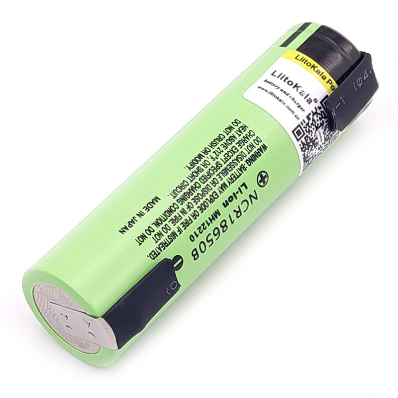 Liitokala originele NCR18650B 3.7V 18650 3400mAh 18650 oplaadbare lithium batterij + DIY nikkel stuk