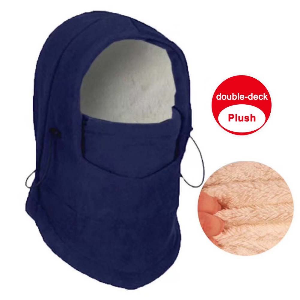 Cycling Cap Ski Winter Windproof Cap Outdoor Sports Bib Cold Padded Hood Mask Plush Warm Hat Bike Winter Cycling Warm Equipment