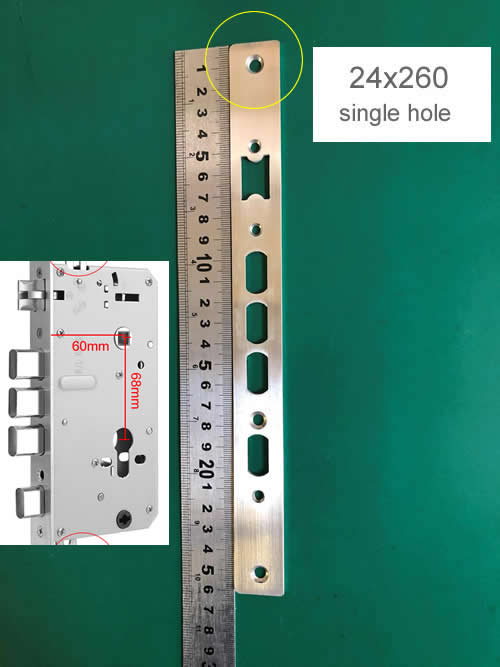 Serrure d'empreintes digitales, corps de serrure d'équipement dédié, structure d'engrenage interne, anti-coincement pour serrure intelligente, rembourrage 6068 pour différentes tailles de panneaux: Argent rose / other