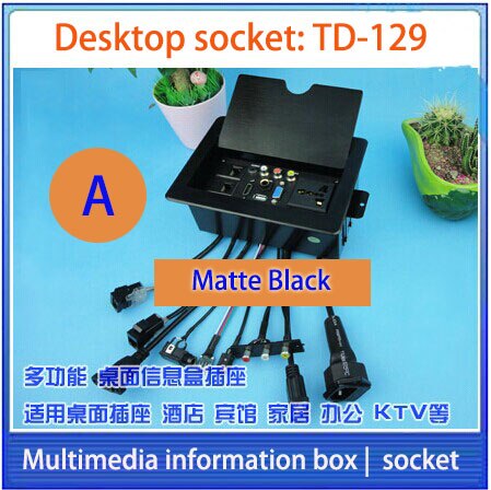 HD HDMI tischsteckdose/versteckte/Multimedia informationen Auslauf Kasten/MIC RJ45 Video Audio- VGA usb-schnittstelle Schreibtisch buchse F-128