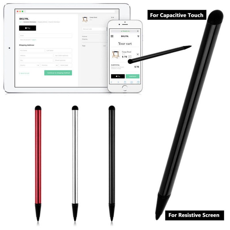 2 Stuks Capacitieve Universele Pen Tekening Touch Screen Stylus Potlood Voor Iphone/Samsung/Ipad Tablet Multifunctionele Touchscreen Pen