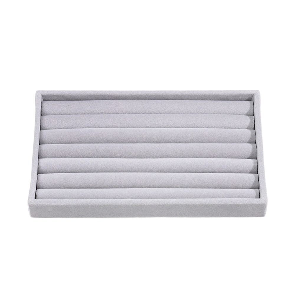 Organizer Doos Stapelbare Fluwelen Sieraden Opbergdoos Fluwelen Ketting Display Lade Ring Armband Ketting Case: green