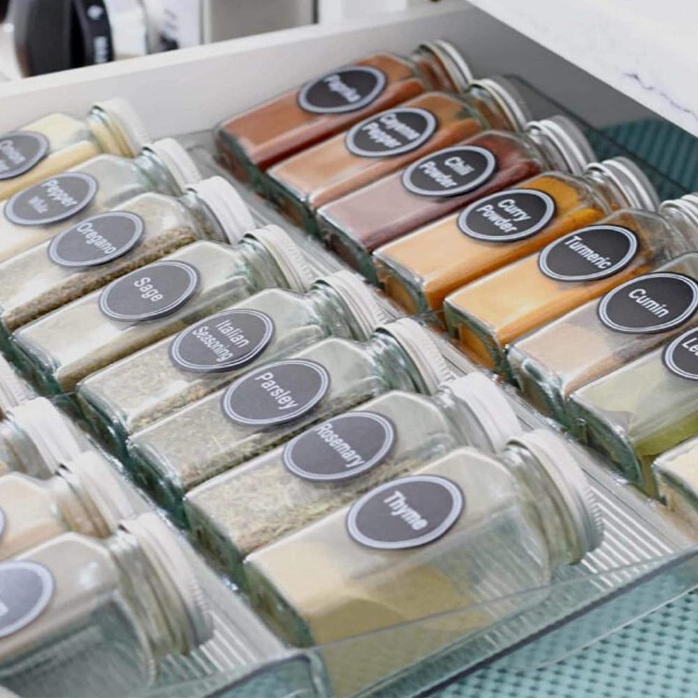 Empty Kitchen Spices Stickers Jar Labels Waterproof Organizer Storage Bottles Stickers Spice Label Sticker Chalkboard Tags