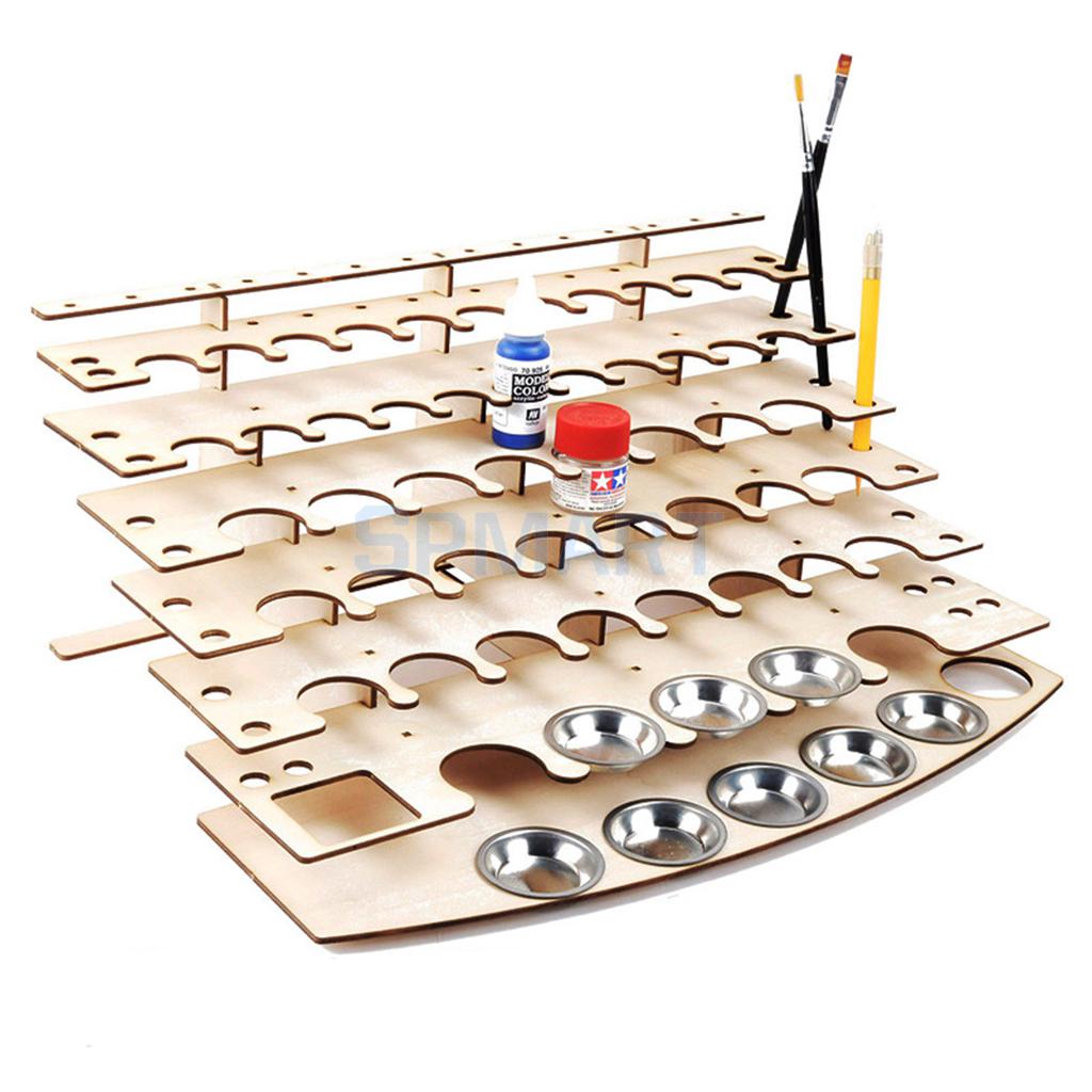 Verf Flessen Rack Model Organizer Schilderij Borstels Opslag Houder Gereedschap Stand