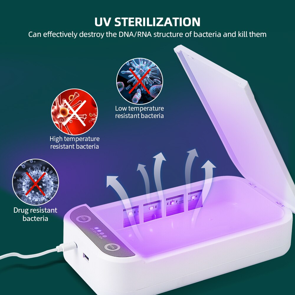 UV Sterilizer For Bacteria Prevention Nail Manicure Tools Beauty Salon UV Sterilizezation Box Ultraviolet Light Sterilization