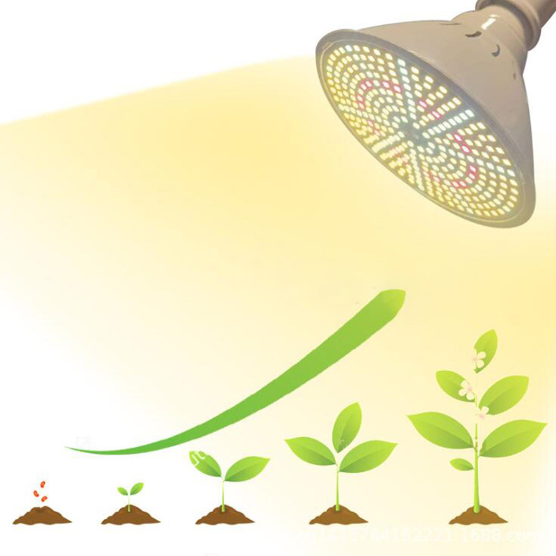 290 LED-Pflanzen-Glühbirnen, volles Spektrum, E27-Lampe, hydro-Sonnenlicht, Phyto-Lampe, Blumen-Wachstumszelt, Gemüse, Cultivo, Gewächshaus, Innenbereich